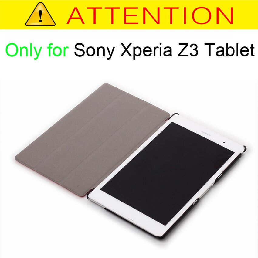 PU Leather Tablet Case for Sony Xperia Z3 8" - Shockproof, Anti-Dust Cover + Screen Protector + Stylus