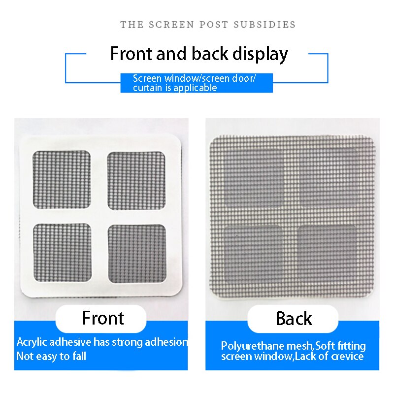 Fix Net Hole In Screen Window Home Adhesive Anti Mosquito Fly Bug Insect Repair Screen Wall Patch Mesh Window Screen Stickers