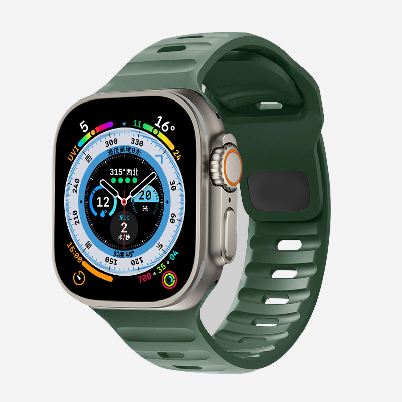 Siliconen Band Voor Apple Horlogeband 49Mm 44Mm 45Mm 40Mm 41Mm 49 Sport Correa Horlogeband Iwatch Serises 8 7 6 5 Se Ultra