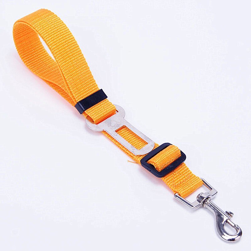 Nieuw Voertuig Auto Veiligheidsgordel Lead Clip Pet Kat Hond Veiligheid Dierbenodigdheden Hond Kraag Pet Veiligheidsgordel Intrekbare Hond leash: 1PC Yellow