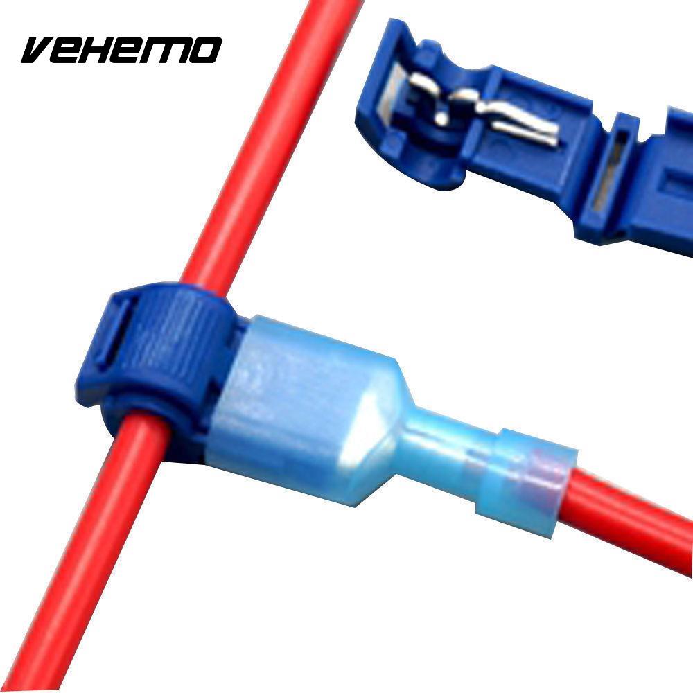 Vehemo 50PCS Wire Connector Tap Cable Connector Practical Replacement Electric Wire Premium Snap