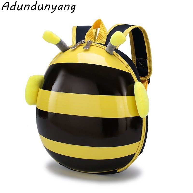 Hard shell children's bag cute girl and boy baby backpack kindergarten school bag cartoon bee chick backpack