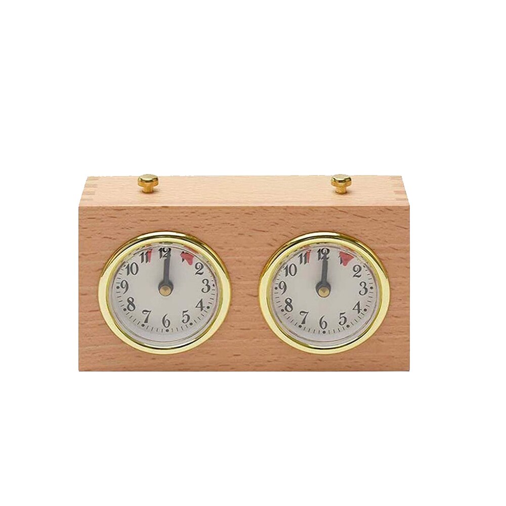 Holz Tragbare Mechanische Schach Uhr Spiel Countdown Spiele zählen hoch Nieder Timer Bord Hohe Präzision Schach Spiele Uhr Uhren