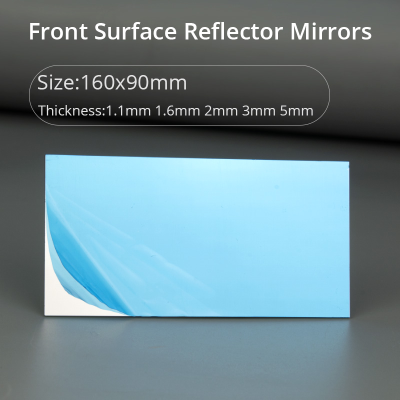 160 x 90mm optisk frontreflektor diy-projektorspeil speil med høy reflektivitet tykkelse 1.1mm 1.6mm 2mm 3mm 5mm 1pc