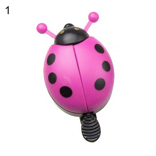 Bicycle Bell Ring Beetle Cartoon Cycling Bell Lovely Kids Ladybug Bell Ring for Bike Ride Horn Alarm bicycle Accessories: Pink