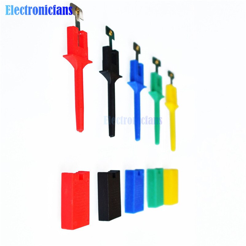 5PCS Hooks Test Clips 5 Colors for Logic Analyzers Logic Test Clip