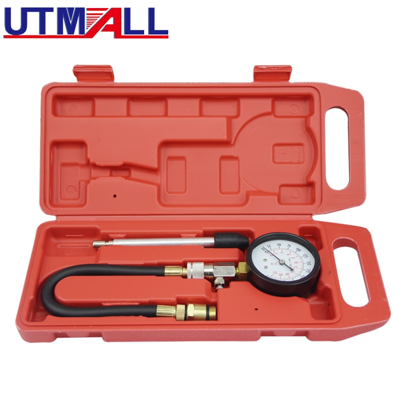 Testeur De Pression Carburant 0-100 PSI – Manomètre Essence Voiture/moto – Avec Valve De Connexion