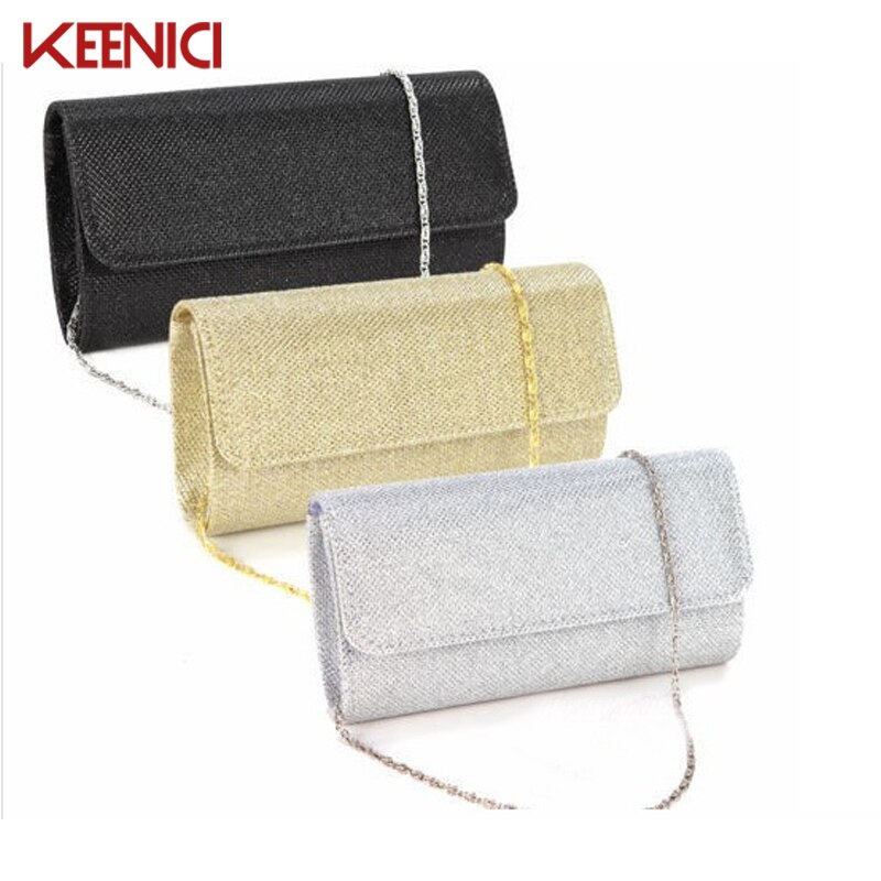 KEENICI Frauen Satin Strass Abend Kupplung Tasche Damen Tag Kupplung Geldbörse Kette Handtasche Hochzeit Tasche Schulter Taschen Bolsos