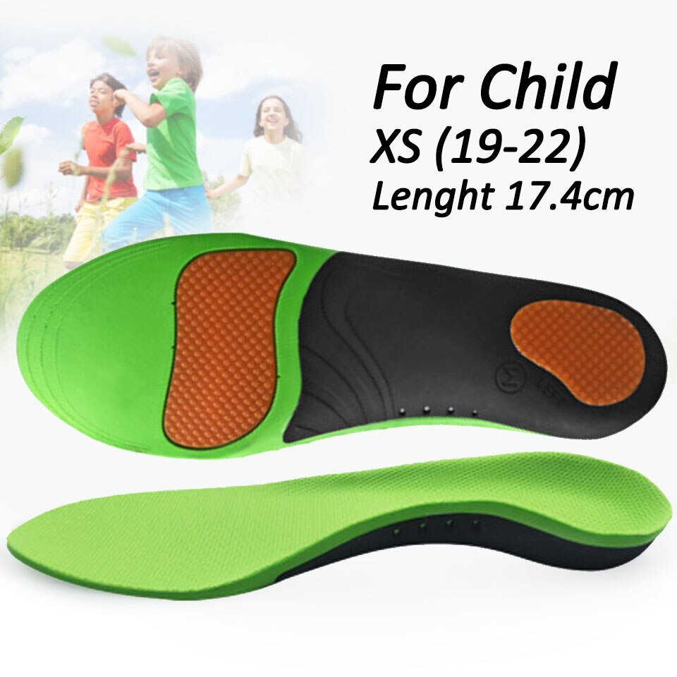 Beste Orthopädische Schuh Sole Einlegesohlen Für Schuhe Arch Fuß Erwachsenen Kind Orthesen Einlegesohle X/O Typ Bein corrigibil Flache fuß Arch Support: Child XS 17.4cm