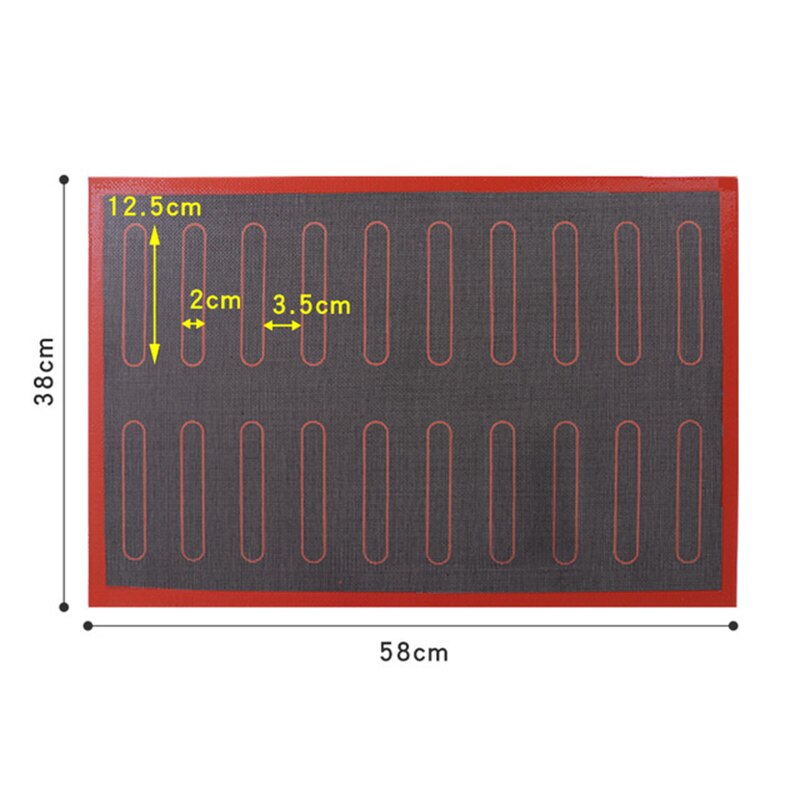 Webake Magnetron-siliconenmat, 2 stuks, 30 cm, magnetronmat, siliconen