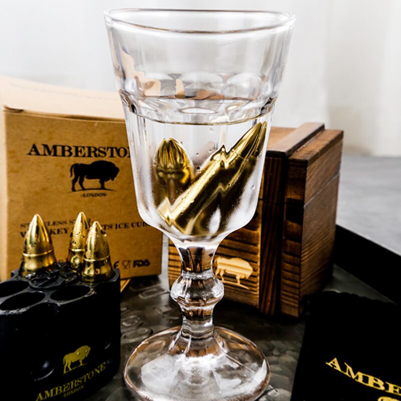 High-Qualiy stainless Steel Ice Cube Freezer Metal Ice Grain Ice Artifact Whiskey Wild Vodka Edward Frozen Stone Box