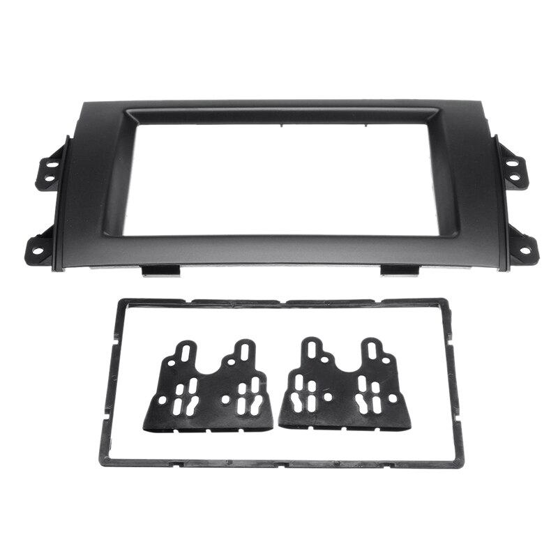 2Din auto Radio estéreo Panel o molduras de marcos para Suzuki SX4 2007 para Fiat Sedici 2005 +