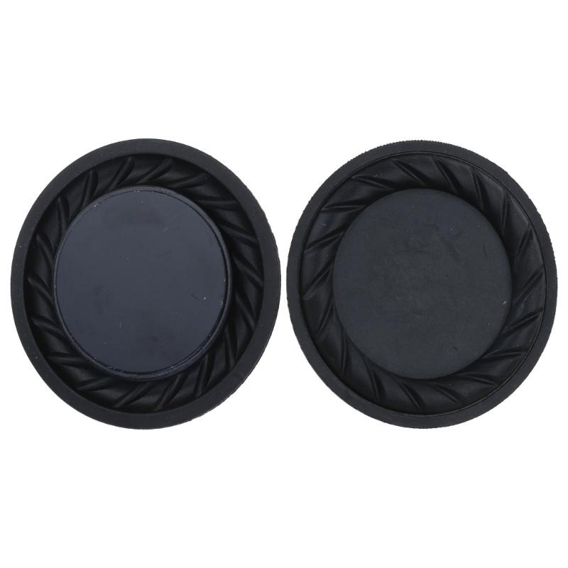 Radiador de graves de 2 piezas, membrana de vibración de altavoz pasivo, Subwoofer de 70mm, Kit de reparación de cine en casa, novedad de: Plata