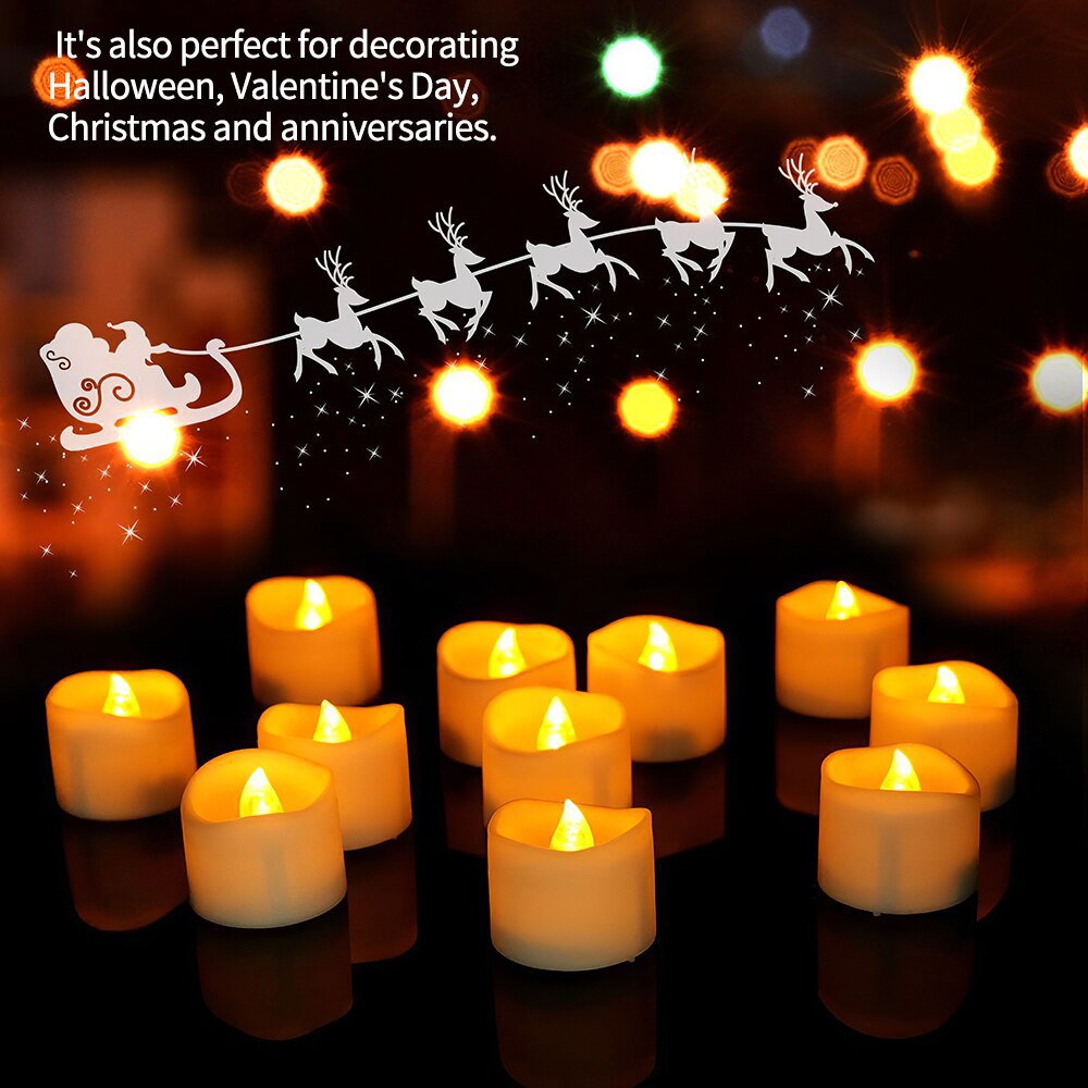 LED rechargeable candle flashing tea light dinner party candlestick wedding Christmas candles home decoration anniversaire
