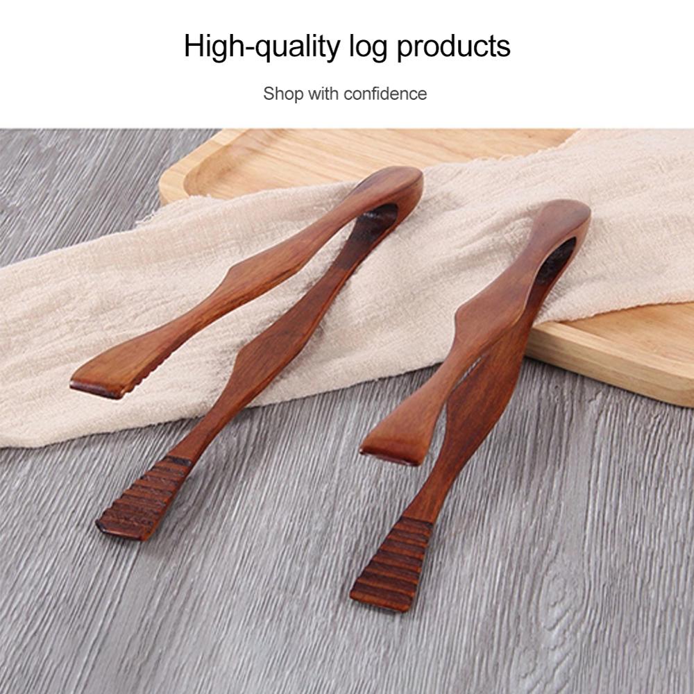 1 Pc Hout Koken Keuken Tang Voedsel Bbq Tool Salade Bacon Steak Brood Cake Houten Clip Thuis Keuken Gebruiksvoorwerp