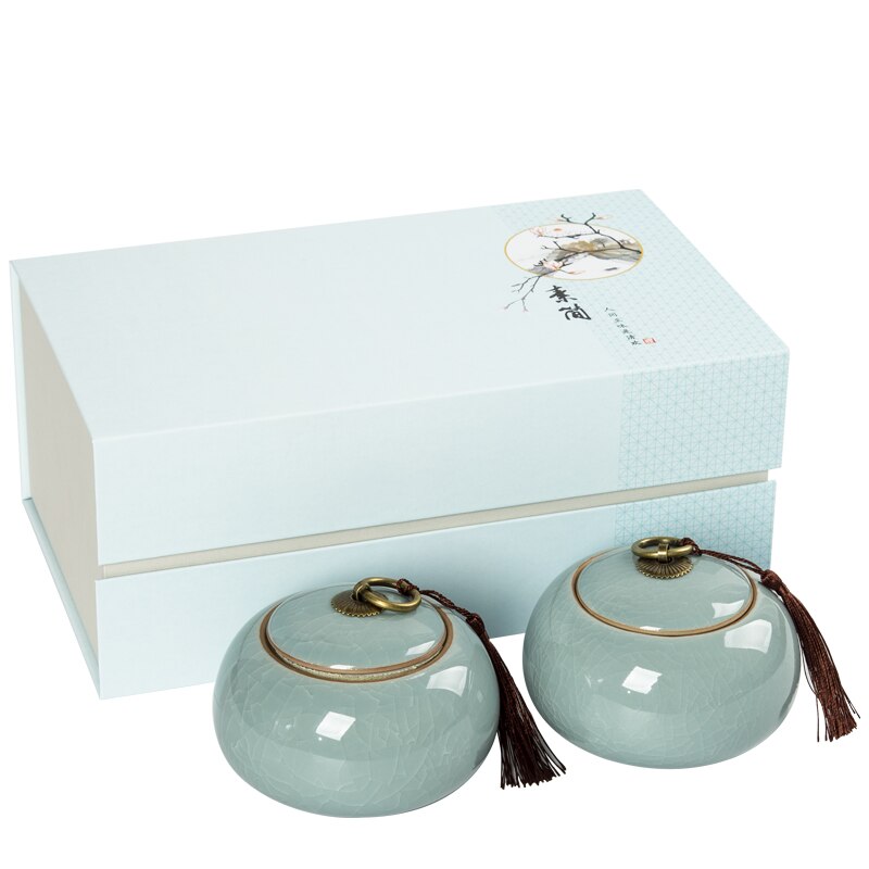 Creamic-caja de té con latas organizadoras, recipiente pequeño para café, té y café, almacenamiento de azúcar, AB50CY