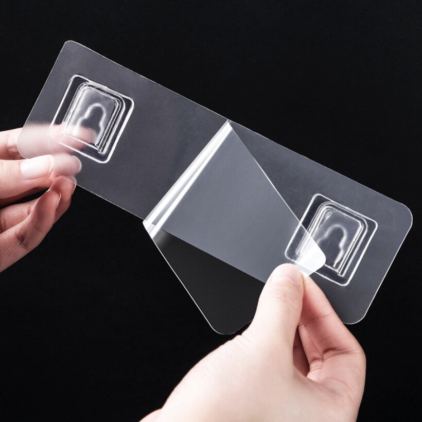 1/2/4pcs Home Plastic Hooks Waterproof Sticky Hook for Kitchen Bathroom Shelf Sticker Sticking Wall Strong Adhesive Hook Hanger