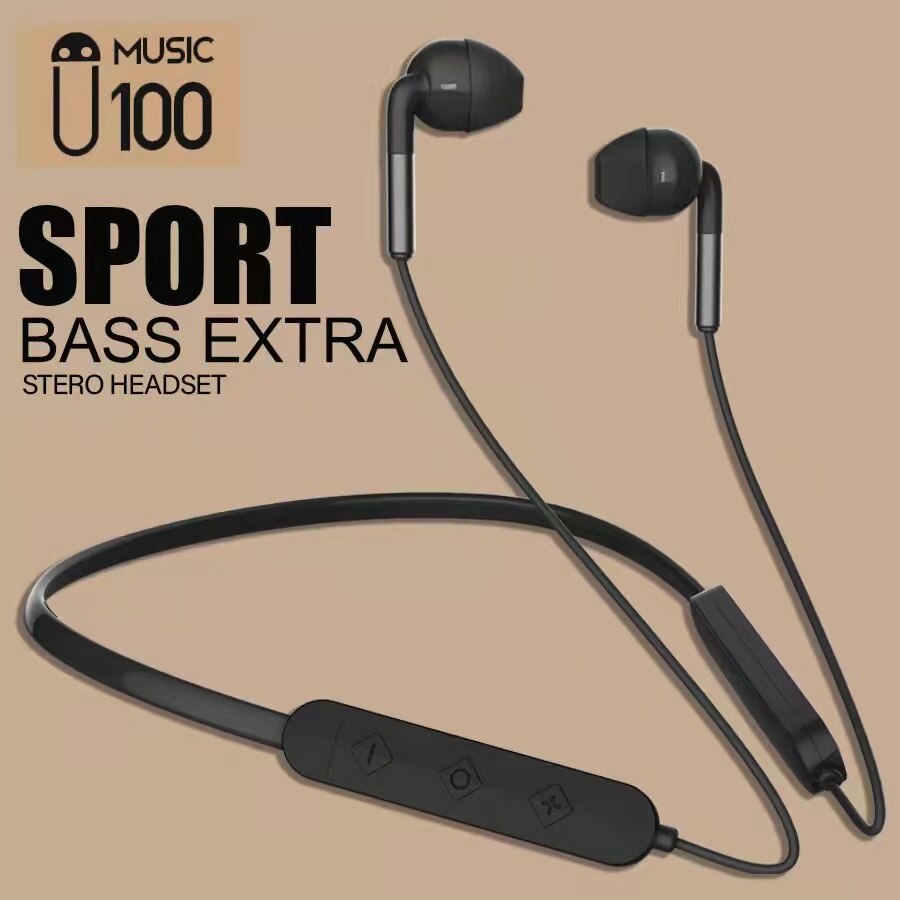 Neckband Wireless Earphone Bluetooth Music Sport Game Stereo Headset Noise Canceling HIFI In-Ear Earphone With Mic For Phone