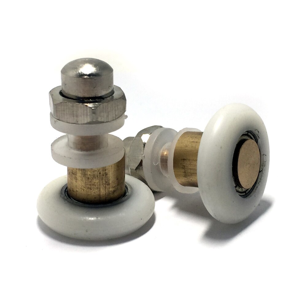 SMOOTH SET OF 8 SHOWER DOOR ROLLERS RUNNERS WHEELS PULLERS 25 , set of 8: Default Title