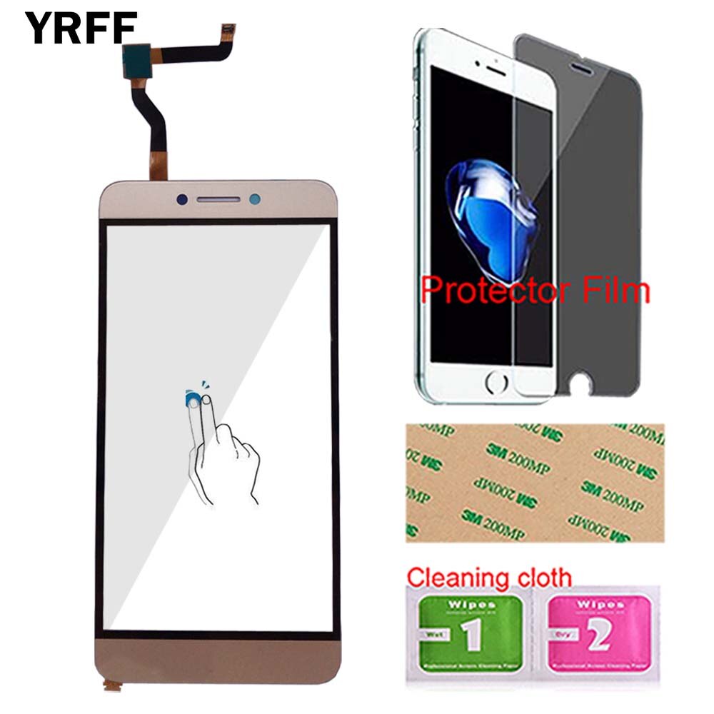 Sensor de pantalla táctil para móvil, herramientas de digitalizador de vidrio, película protectora, para LeEco Coolpad cool1 Cool 1 C106 Digitalizador de pantalla táctil: Gold No Tools