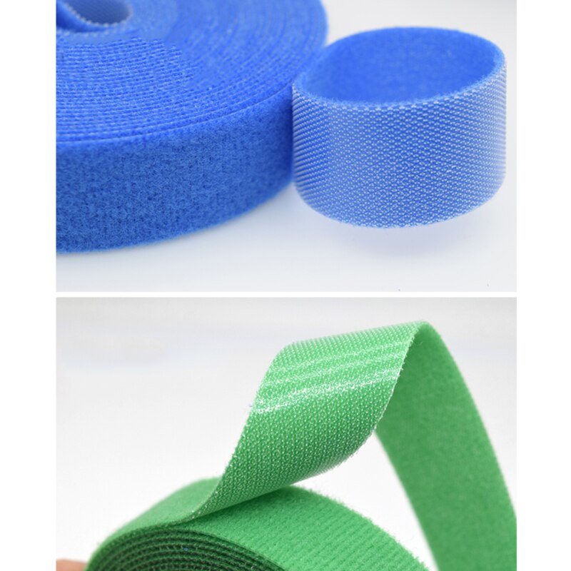 1 Roll 2cm*5m Color Magical Glue Self-adhesive Tape Strap Hoop Loop Strap Closure Tape Scratch Roll Fastening Tape