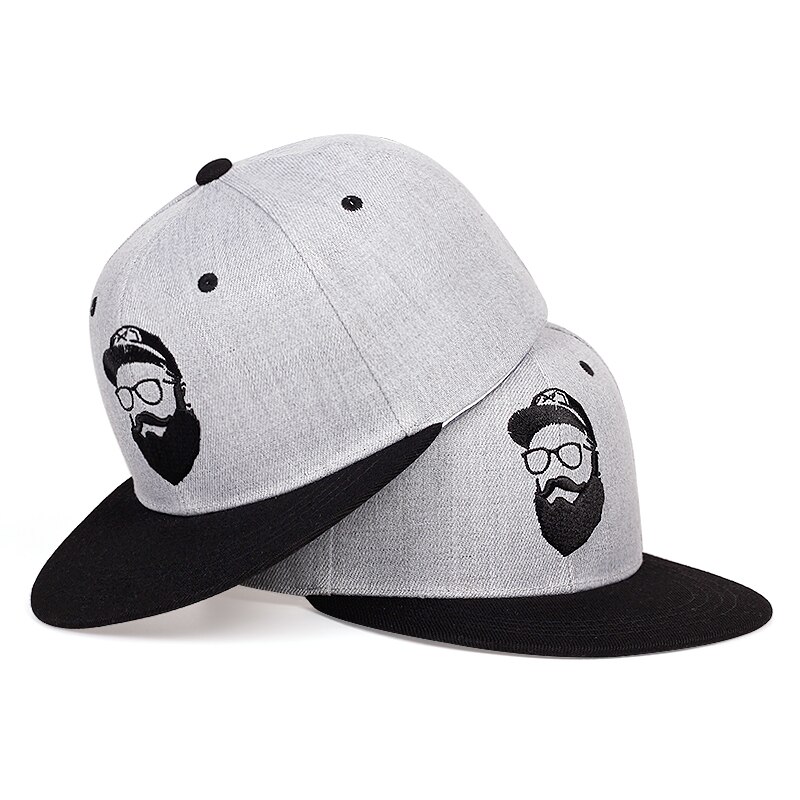 Onkel Bart Baseball Kappe Für Männer Snapback Hut männer frauen wolle Baseball Kappe Knochen einstellbare Trucker Gorras: GRAY