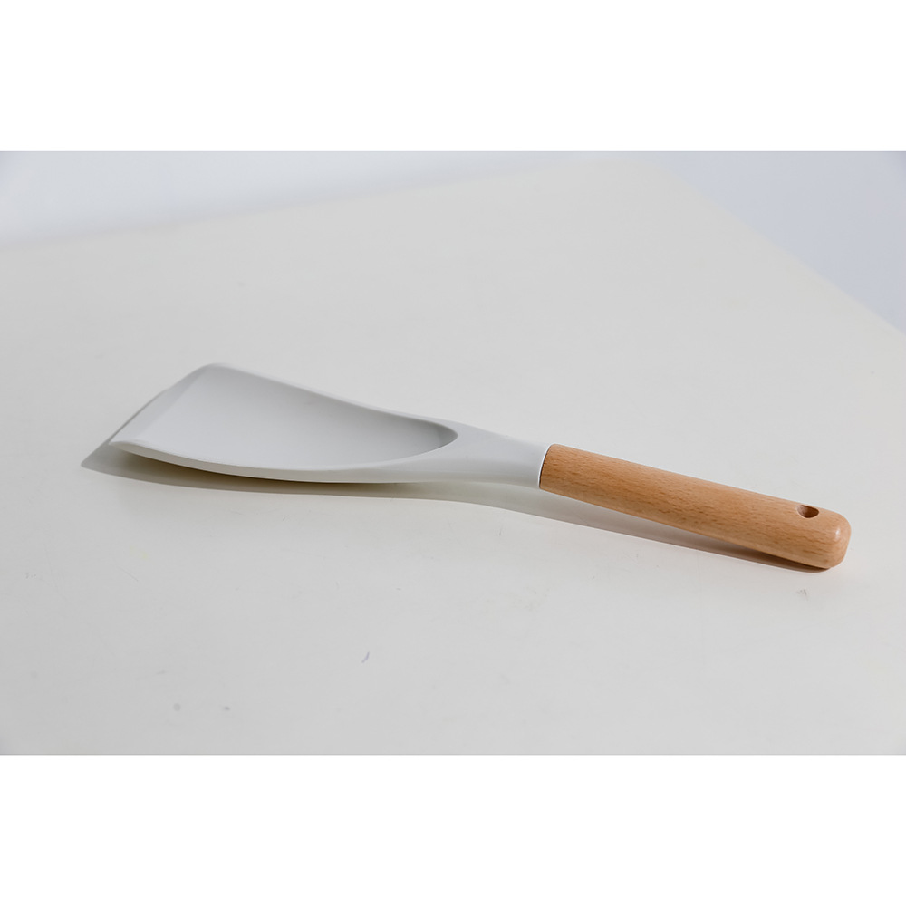 Simple Kitchenware Silicone Rice Spoon Non-stick Spoon Kitchen Rice Spoon Four Colors: A
