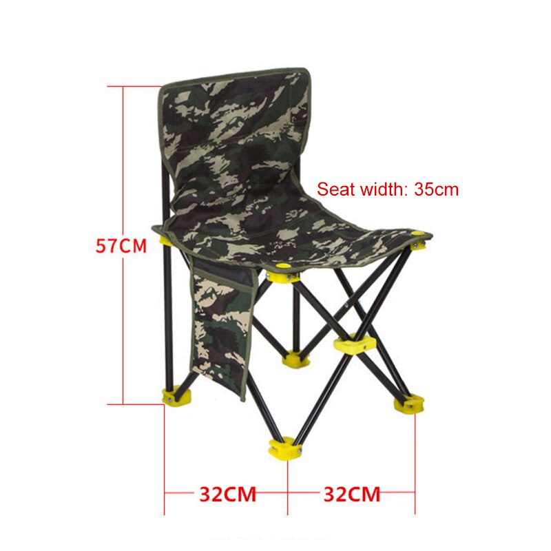 Outdoor Foldable Chair Light Weight Fishing Chair Multifunctional Folding Fishing Stool Seat forCamping Fishing Outdoor Aluminum