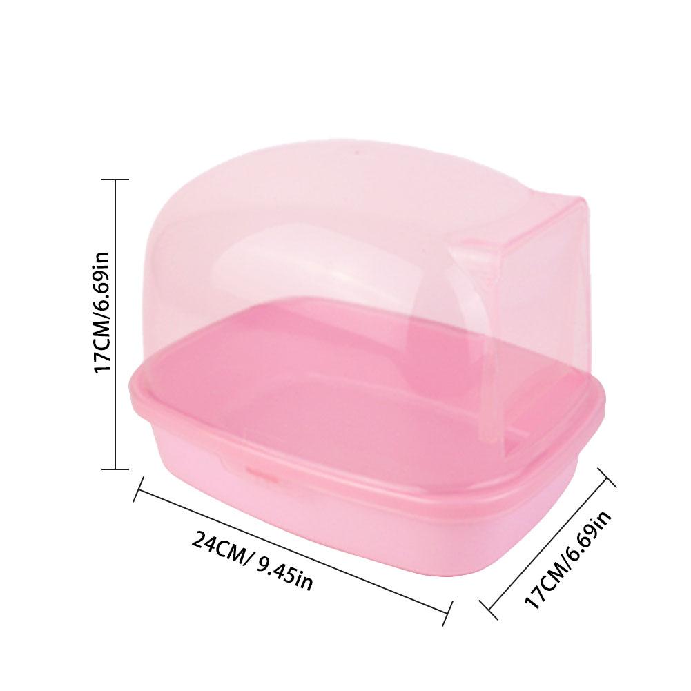 Casa de baño para mascotas, Hamster, piscina, Chinchilla, polvo, arena, baño, ducha, inodoro