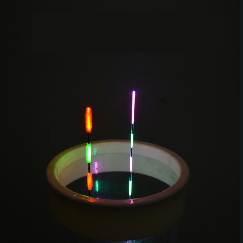 Fladt vand karpe crucian nat fiskeri float led elektrisk float lys fiskeredskab lysende elektronisk float  + cr425 batteri