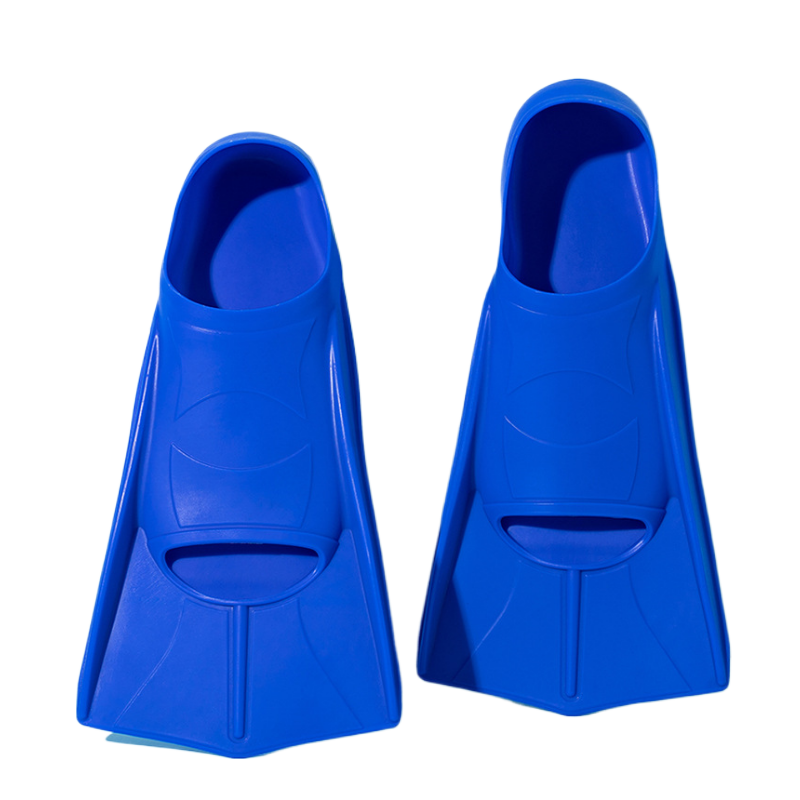 Premium Silicone Swim Fins - Diving Training Gear for Adults | Silicone Training Flippers for Divers/Swimmers: S / Blue