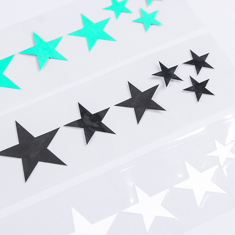 2 Sheets Mountain Bike Reflective Stickers Frame Wheel Rim Sticker Fluorescent Stars MTB Bicycle Reflector Decal Accessories