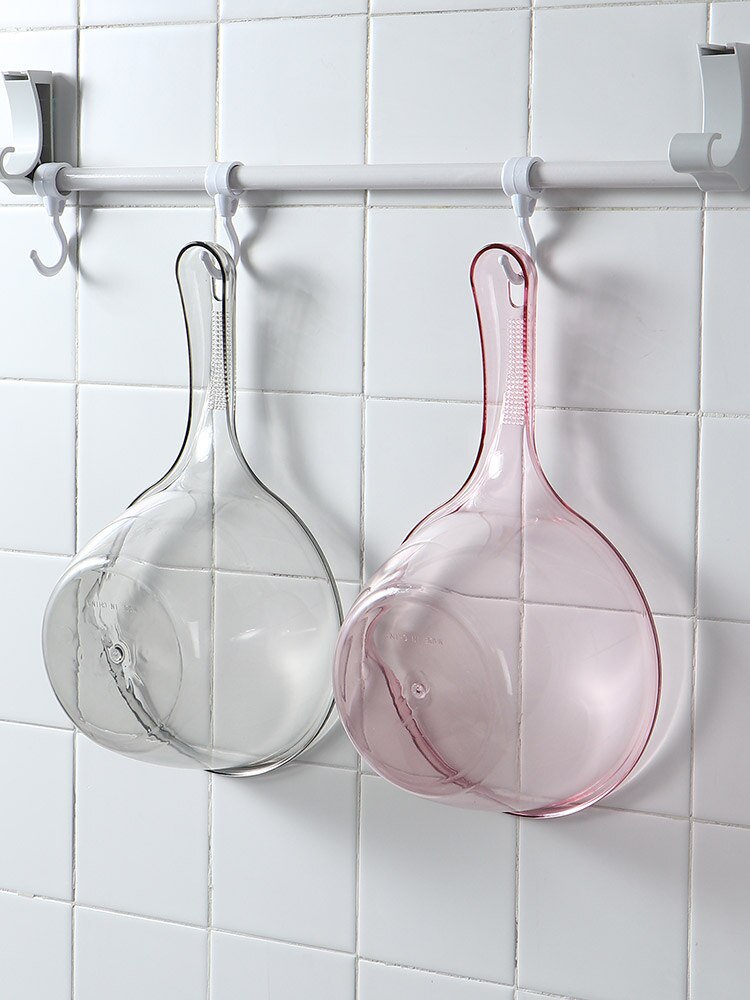 1Pc Long Handle Water Scoop Plastic Cooking Bathing Water Spoon Wash Fruit Baby Children Bath Scoop Ladle Washing Hair Tool