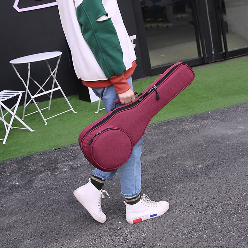 21 23 26 Inch Sponge Simple Ukulele Case Portable Waterproof Ukuleles Bag Cover Ukelele Mini Guitar Accessories Parts