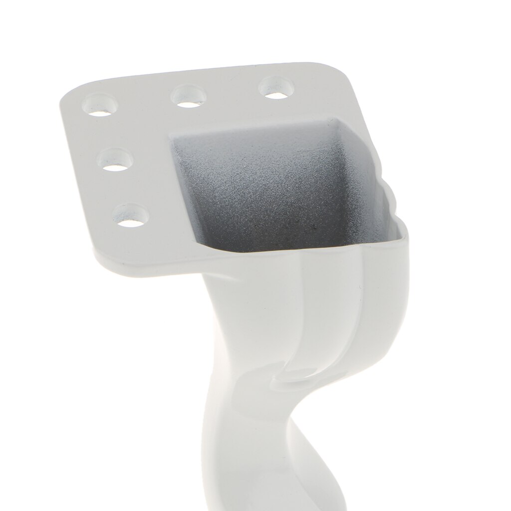 4x metall sofa ben skrivebord bordføtter sokkel erstatning h : 8cm hvit maskinvare