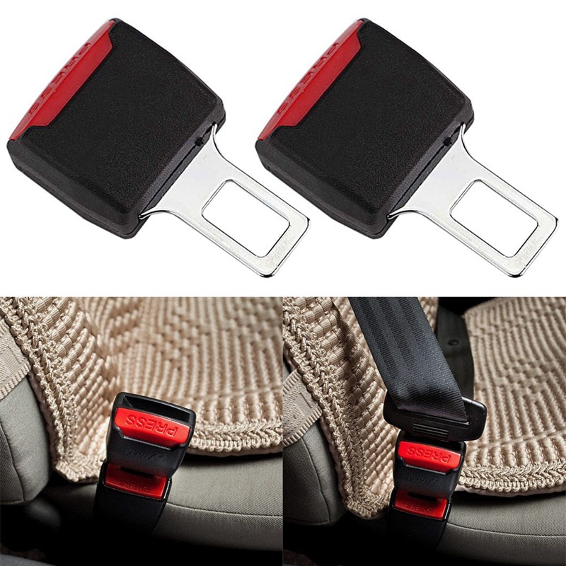1Pcs Zwarte Autogordel Clip Extender Veiligheid Veiligheidsgordel Lock Gesp Plug Dikke Insert Socket