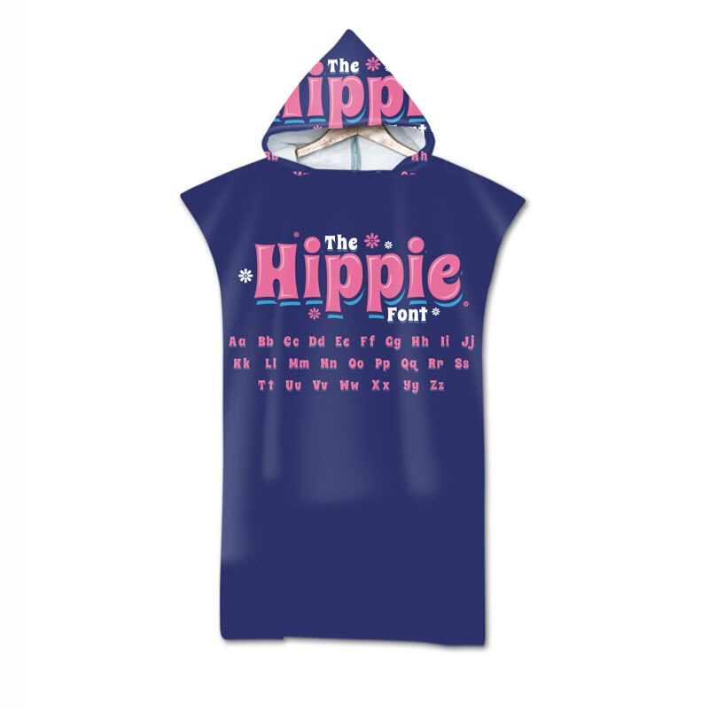 Englisch Letters Worte Mikrofaser Strand Handtuch Sommer Bad Handtücher Für Erwachsene Sport Schwimmen Pool Poncho Mit Kapuze Handtuch: Adult type 2