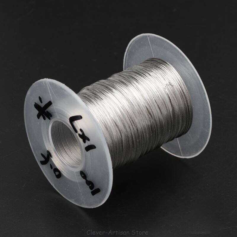 100m 304 Stainless Steel Wire Rope Soft Fishing Lifting Cable 1×7 Clothesline With 30 Aluminum Ferrules Au 21 20