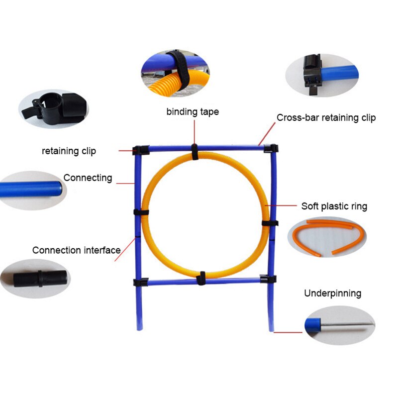 Dog Sports Equipment Training Toys Dogs High Jump Outdoor Jumping Through a Circle Pet Puppy Outdoor Exercise Training Supplies