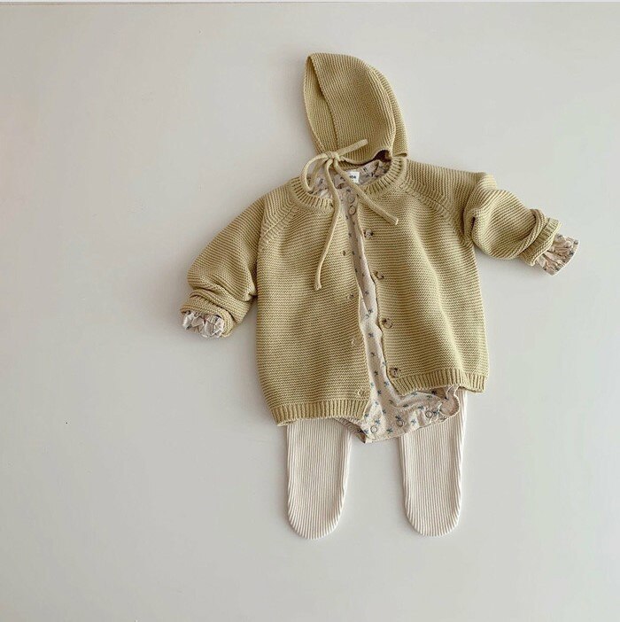 2020 del bambino di autunno maglione dolce di colore infantile delle ragazze maglieria breve bambino dei ragazzi maglioni: yellow / 90CM