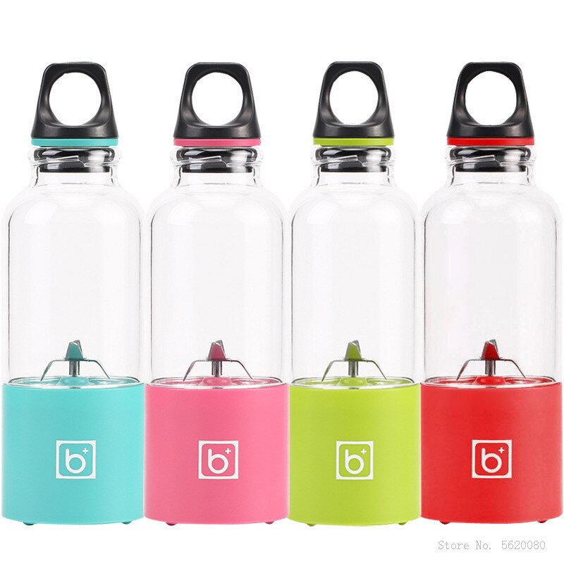 500ml mini bærbar elektrisk frugtjuicer blender usb genopladelig smoothie maker maskine sportsflaske saftkop