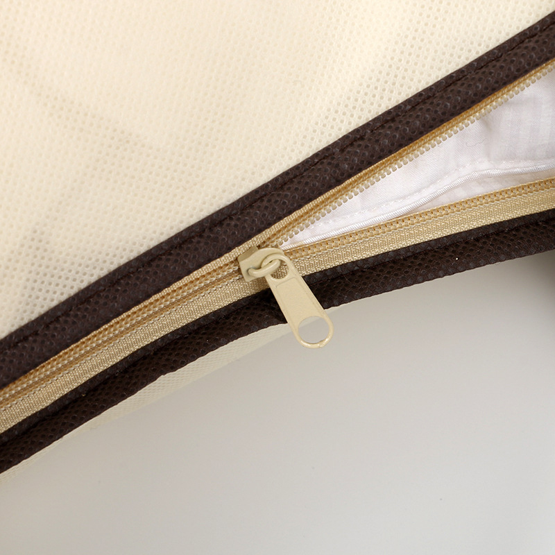 1PC Non-woven Tote Bag Home Textile Zipper Dust-proof Packaging Bag Quilt Pillow Clothes Storage PVC Transparent Bag