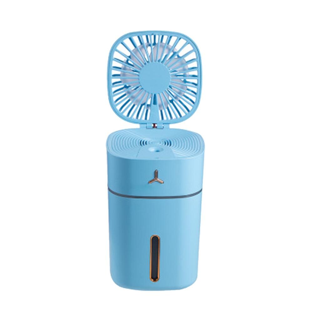sprühen Fan USB Mini Handheld Lüfter Sommer Neue freundlicher Geschwindigkeit Einstellbar 3 Geschwindigkeit Tragbare Wiederaufladbare: Blau