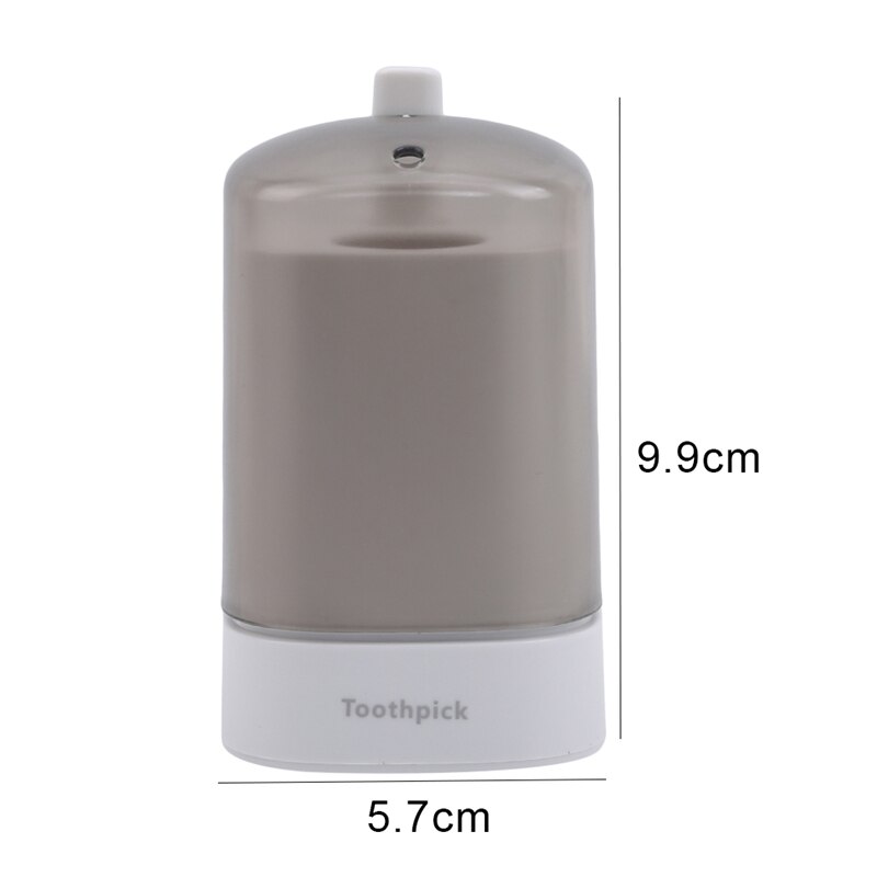 Home Furnishings Transparent Wheat Straw Pressed Automatic Toothpick Holder Square Toothpick Box Household Storage Container