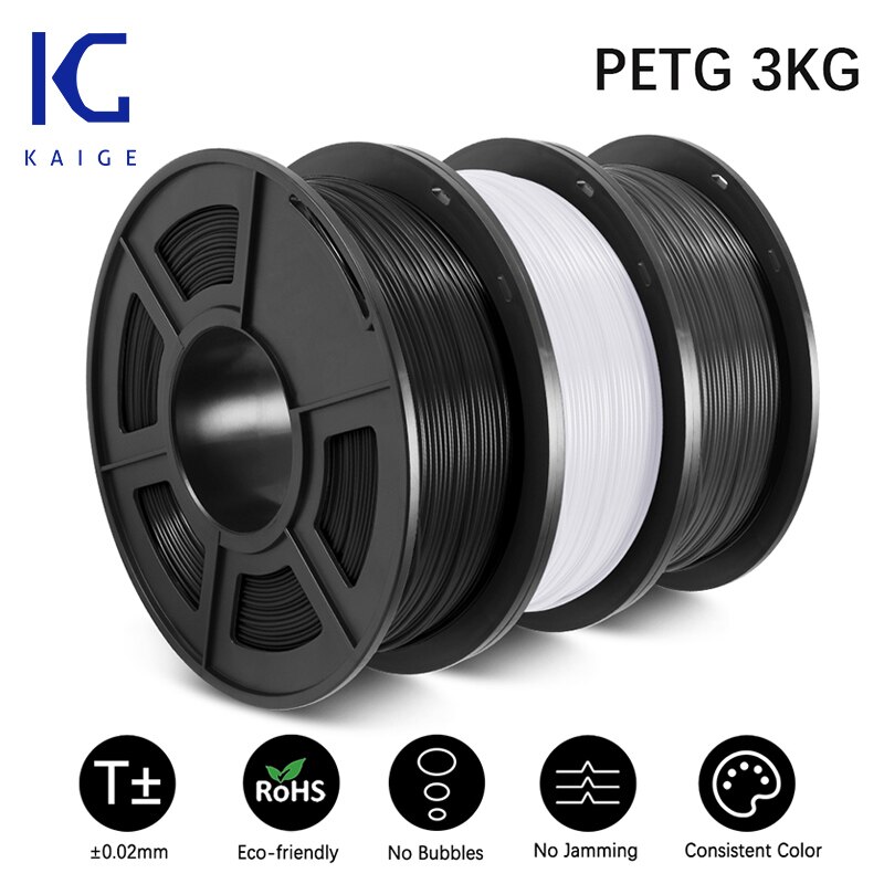 KAIGE PETG Mischfarbe 3d Druck Filament 1,75mm 1KG Pro Rolle Gute Zähigkeit PETG Für Kreative 3D Druck: PETG-3Color