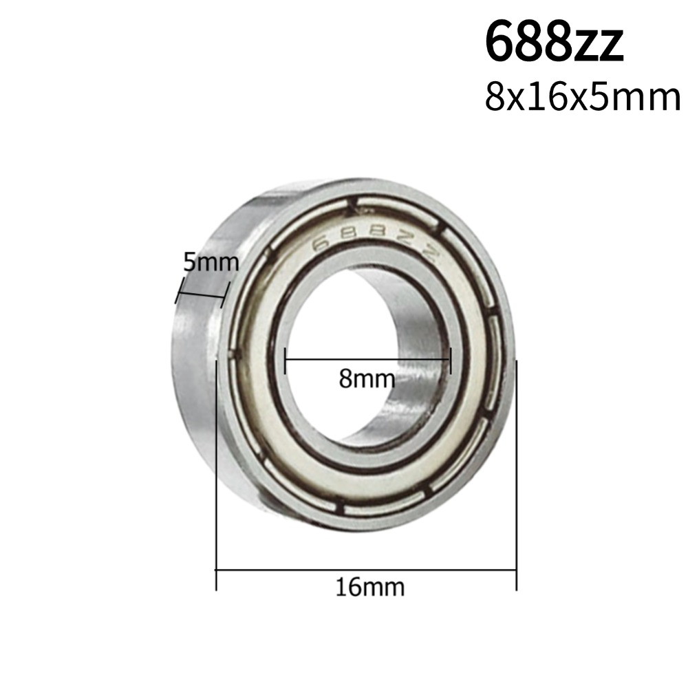 10 pz/lotto cuscinetto a sfere 625zz 5x16x5mm cuscinetti in acciaio al carbonio 626zz 623zz 607zz 688zz 685zz 687zz 608zz per scooter skateboard: Rosso / 4 Pz