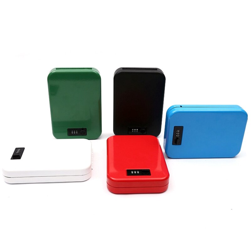 Key Safe Box Portable Car Auto Safe Valuables Wallet Jewelry Storage Box Safe Deposit Box Safe Strongbox