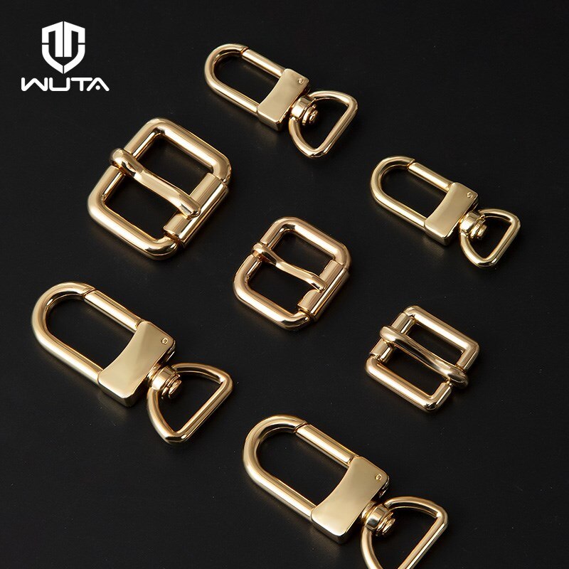 WUTA D Tail Hook Buckle D Ring Lobster Clasp Metal Roller Pin Buckle DIY Accessories for LV Bag Strap Belt Dog Collar 1 Piece