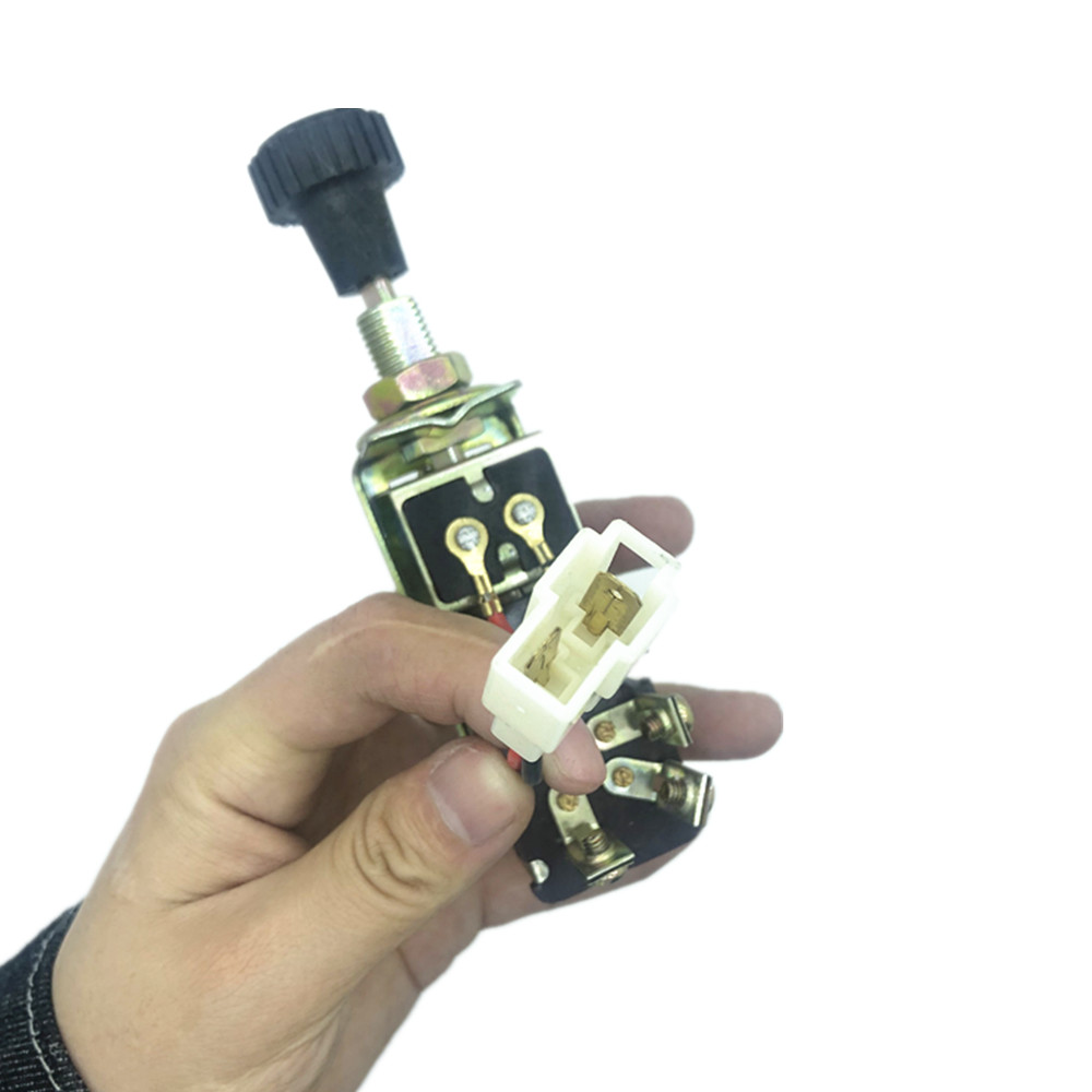Agricultural tractor headlight switch single gear dual gear hand push pull switch truck modified horn wiper switch accessories: as picture