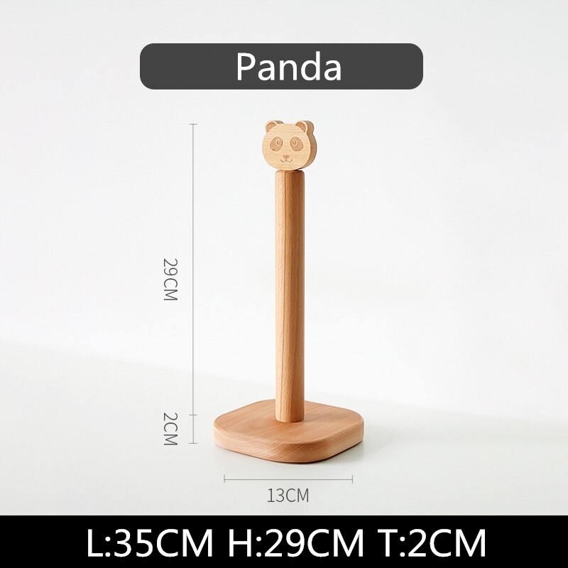 Harz Koch Doppel-Schicht Rolle Papier Handtuch Halfter Figuren Kreative Tiere Hause Kuchen Einkaufen Restaurant Holz Dekoration Ornamente: Panda
